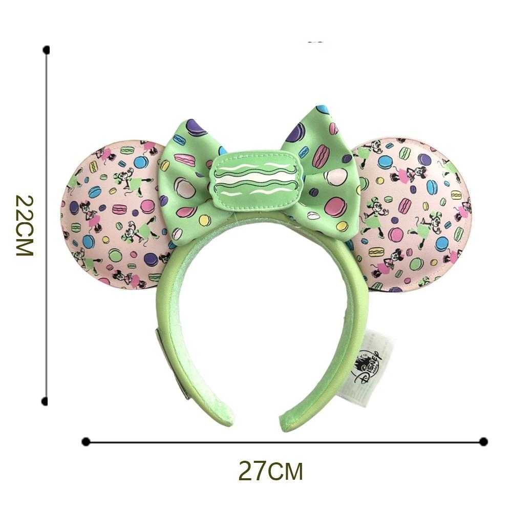 Disney citrouille Mickey Minnie bandeau adultes/enfant Disneyland PU cuir arc oreille femmes cadeaux