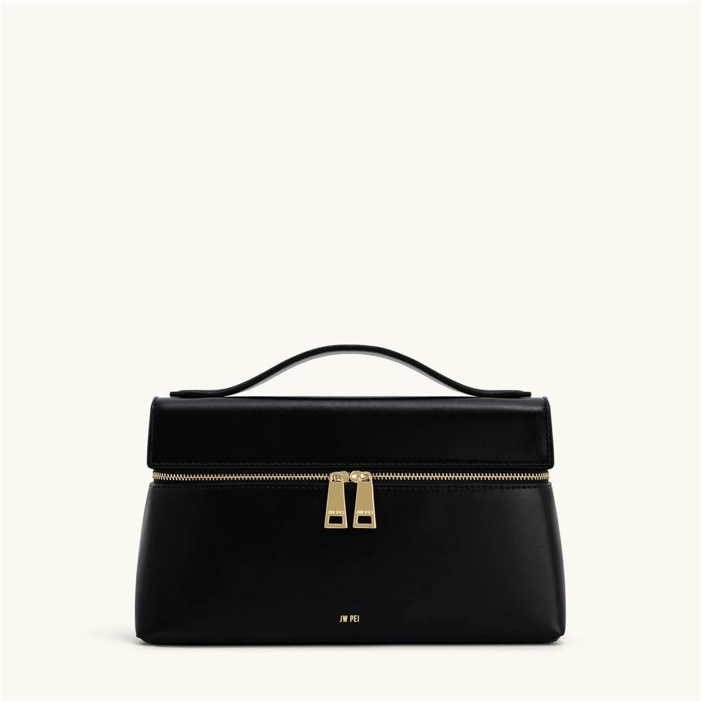 Sac à main JW PEI Thea 2025 Nouveau, Sac bandoulière et épaule en toile marron pour femme, Sac de mo