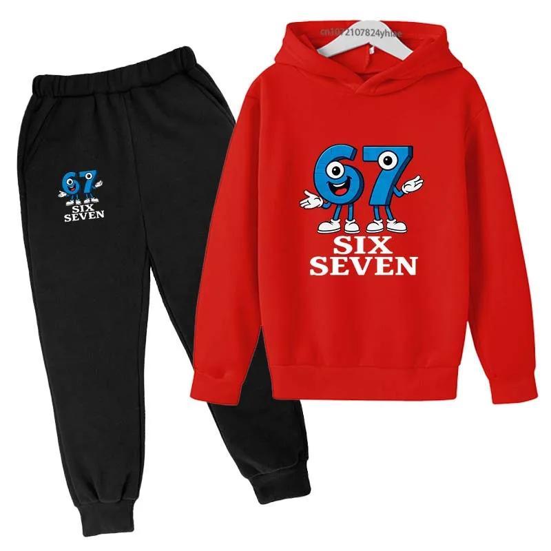 Ensemble survêtement enfants 2 pièces chiffres Six Sept - Sweat capuche pantalon garçons filles