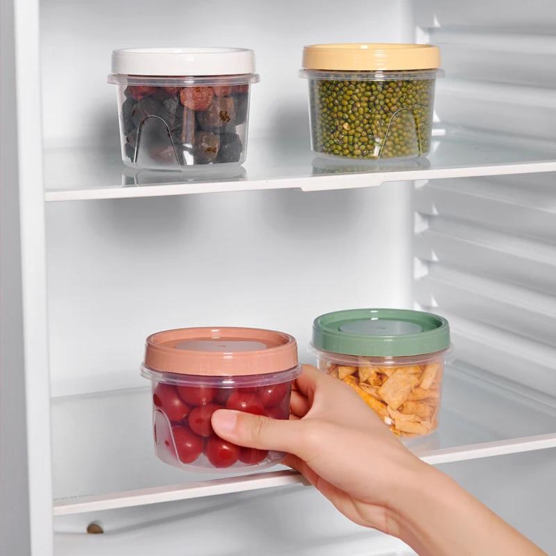 Boîte ronde de conservation des aliments frais de 500ml, 8 pièces, réfrigérateur de cuisine, contene