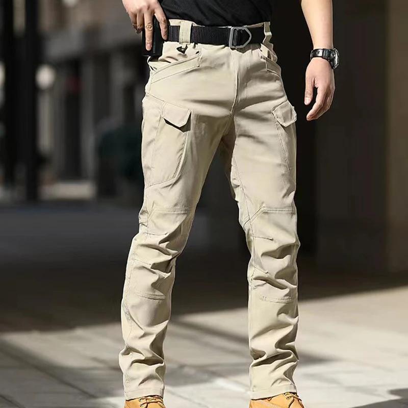 Pantalon cargo Softshell élastique pour hommes, pantalon de randonnée, de camping, d'escalade, de fi