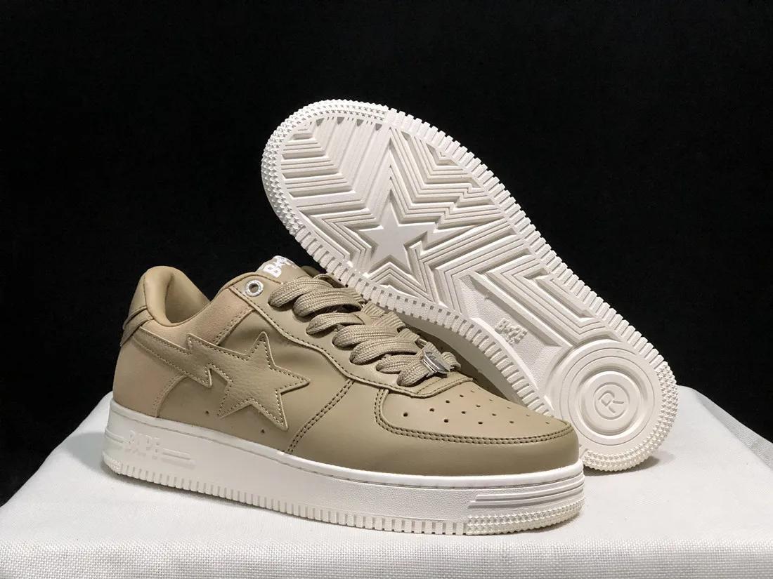 A BATHING APE Chaussures de sport basses STA Shark pour hommes et femmes, style BapeGoose unisexe, B