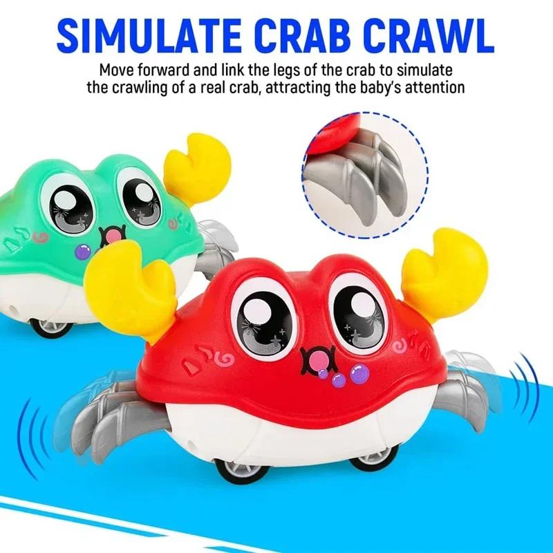 Double Force marche ramper crabe ventre temps bébé jouets sensoriels infantile apprentissage ramper 