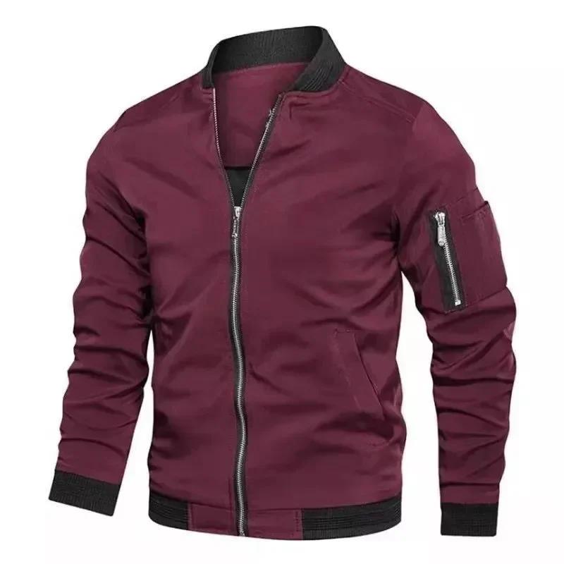 Veste d'automne pour hommes, uniforme de Baseball à manches longues, coupe-vent, veste fine de cycli