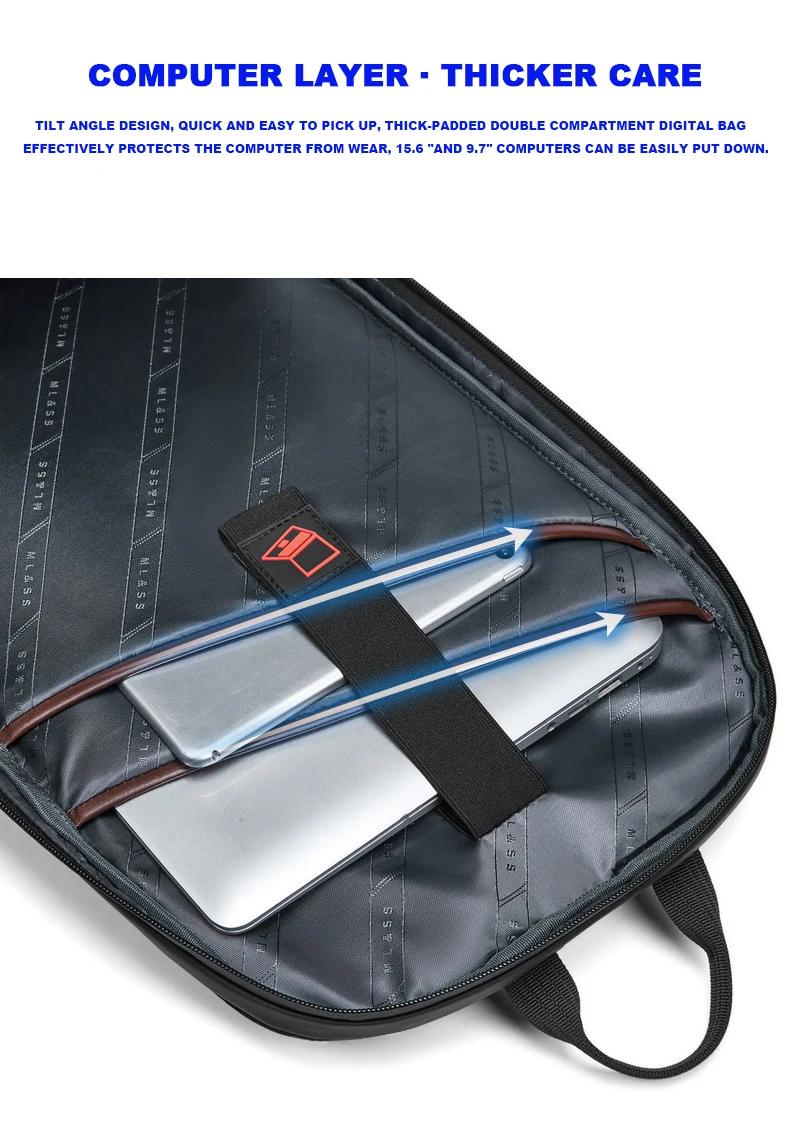 Sac à dos de voyage militaire suisse pour hommes, sac à dos d'affaires extensible USB pour ordinateu