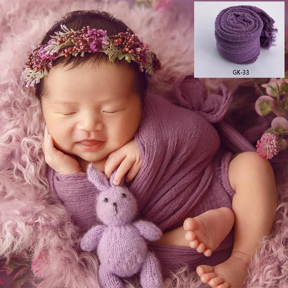 Accessoires de photographie professionnels extensibles pour nouveau-nés, enveloppes en gaze de coton
