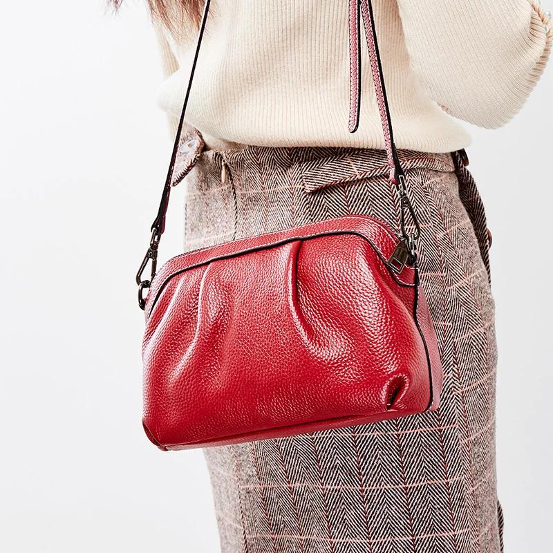 Zency – sac d'été pour femmes, 100% cuir véritable, petits sacs Hobos de haute qualité, sac à bandou