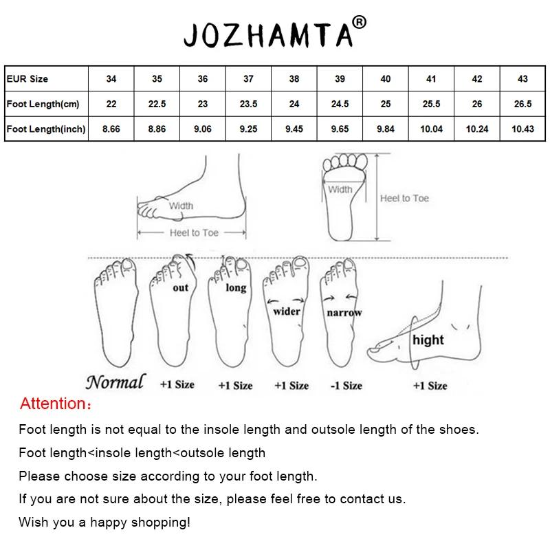 JOZHAMTA – sandales plates en cuir véritable pour femmes, chaussures d'été à la mode, tongs pour dam