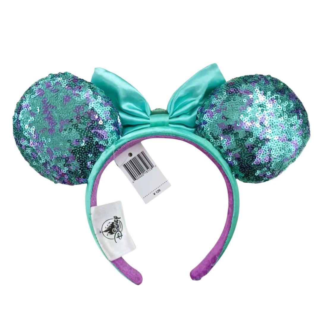 Disney Mickey Minnie Mouse oreilles bandeau pour filles adultes sirène coquille arc bandeau Festival
