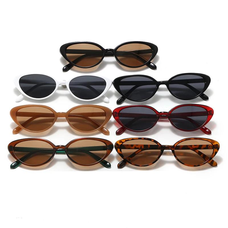 Lunettes de soleil rétro œil de chat pour femmes et hommes, 2 pièces, Design à rivets, Triangle à la