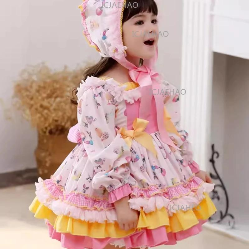 Robes pour filles, style Lolita, robe tutu pour bébé, tenue de cérémonie pour enfants, tenue de fête