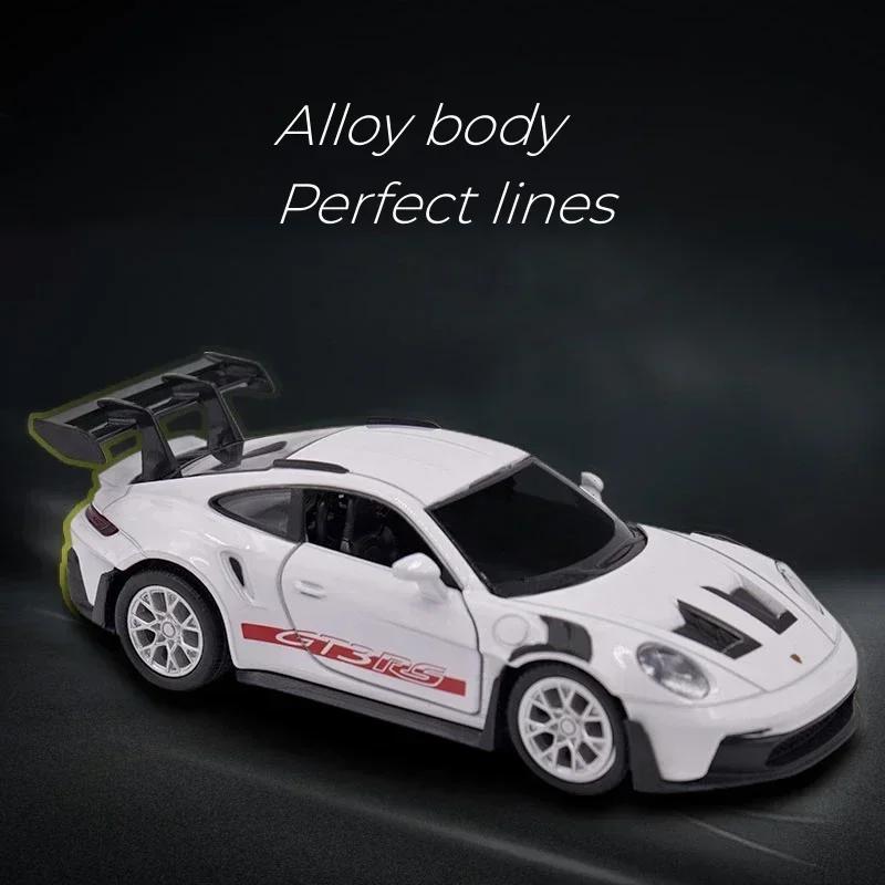 1:36 Porsche 911 GT3 RS Mini modèle de voiture en alliage course moulé sous pression jouet en métal 