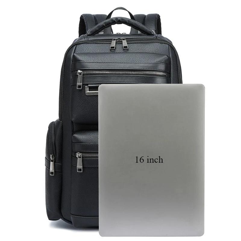 Sac à dos de luxe hommes grande capacité sacs de voyage affaires 16 pouces sac à dos pour ordinateur