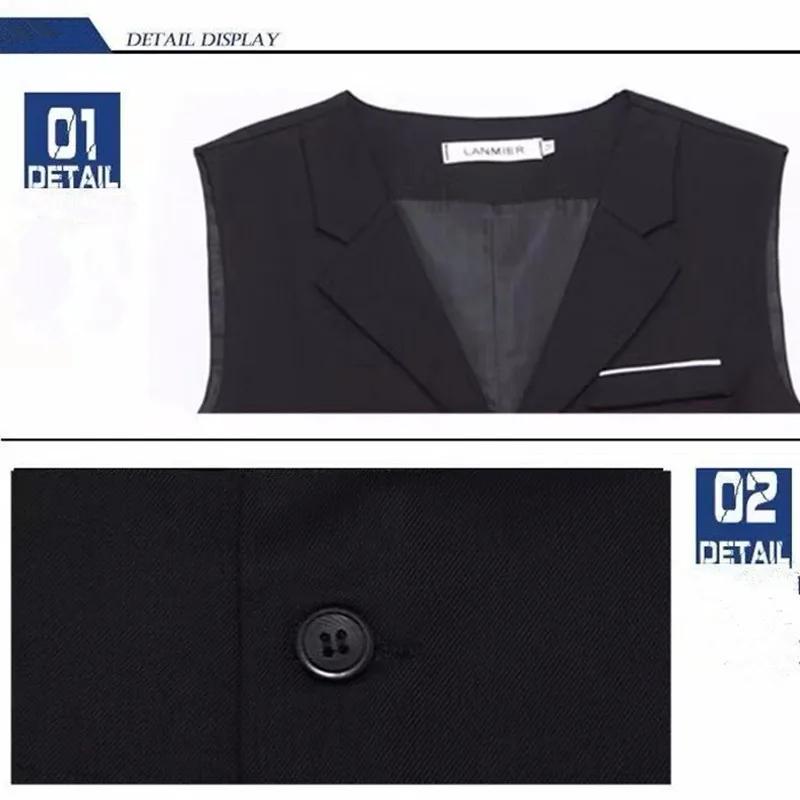 7XL haute qualité robe gilets pour hommes coupe ajustée hommes costume Gilet Homme Gilet Homme décon