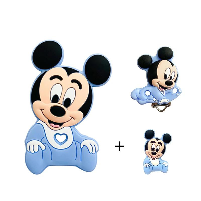3 pièces/ensemble point de Silicone bambi princesse anneau de dentition clip perles focales bricolag