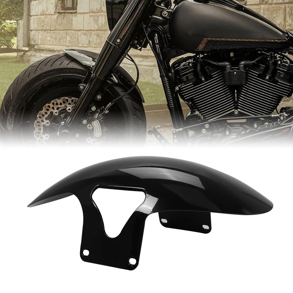 Garde-boue avant noir brillant pour moto, couverture pour Harley Softail M8 Fatboy FLFBS FLFB 2018 –