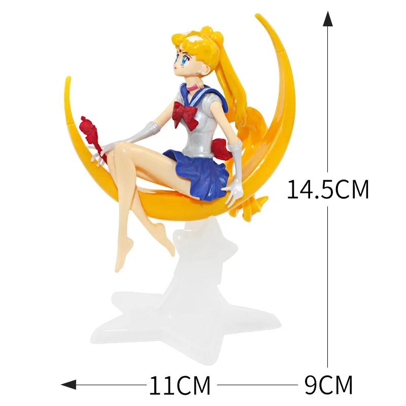 Figurine de marin lune, dessin animé Jupiter Makoto Venus Minako Tsukino, poupée lapin, jouet petite
