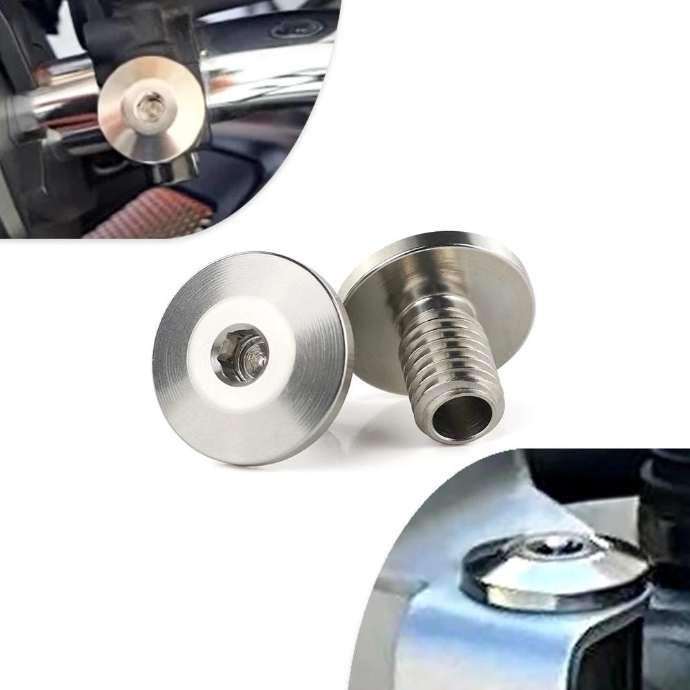 Boulons universels pour trou de rétroviseur de moto M10 x 1.25, 2 pièces, adaptés à Yamaha Honda Kaw