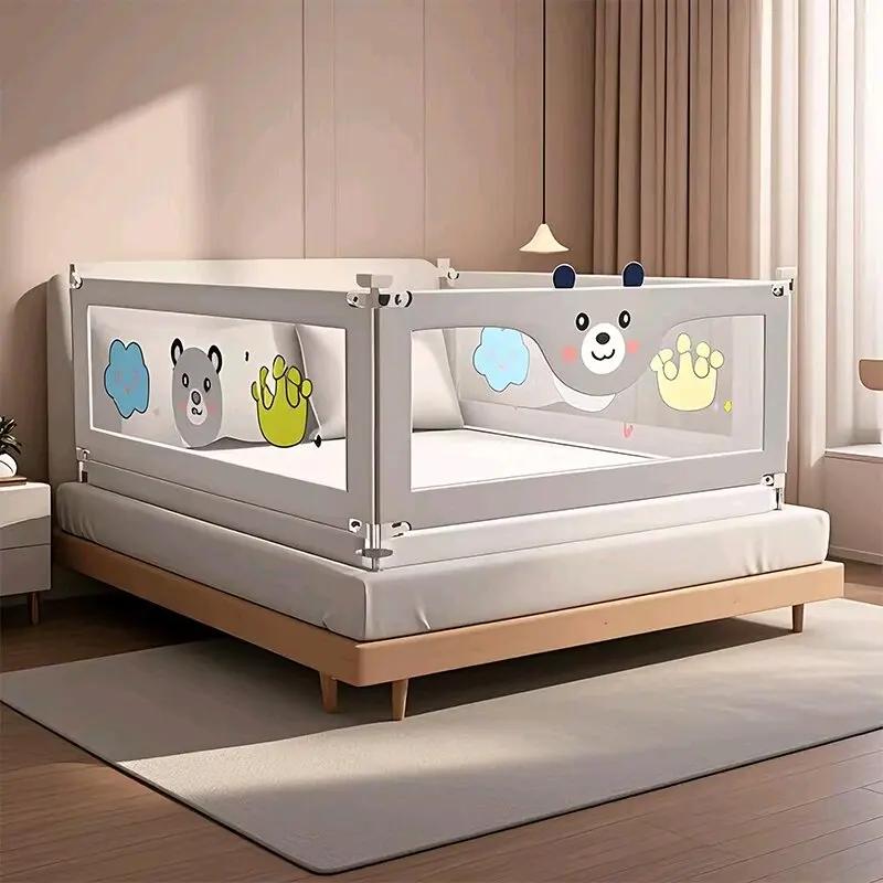 IMBABY Parcs pour Enfants Rail de Sécurité de Lit réglable en Hauteur pour Enfants Parc 0-6Y Bébés C