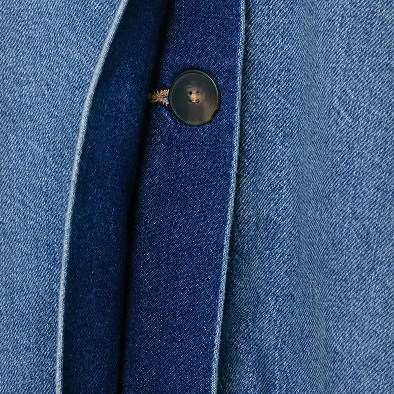 Vestes en jean décontractées à col montant et manches longues pour femme, nouvelle collection Printe