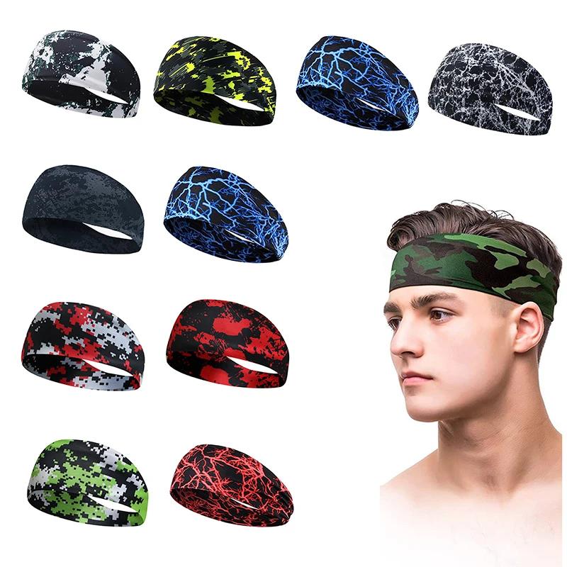 1PC unisexe Fitness Anti-transpiration bande course bandeau sport absorbant Yoga cheveux