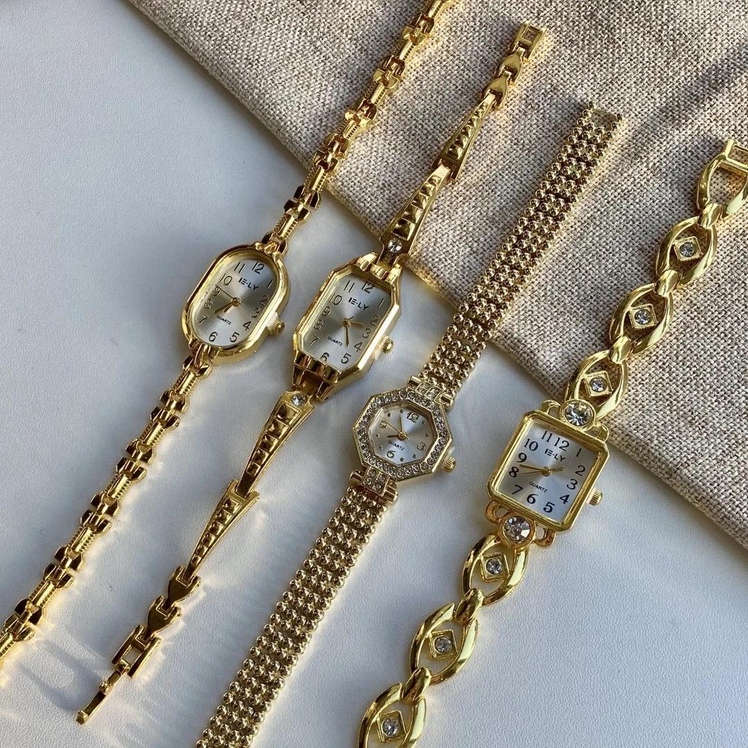 Femmes montres Top marque de luxe montres dames mode or Bracelet montre femme élégante horloge femme