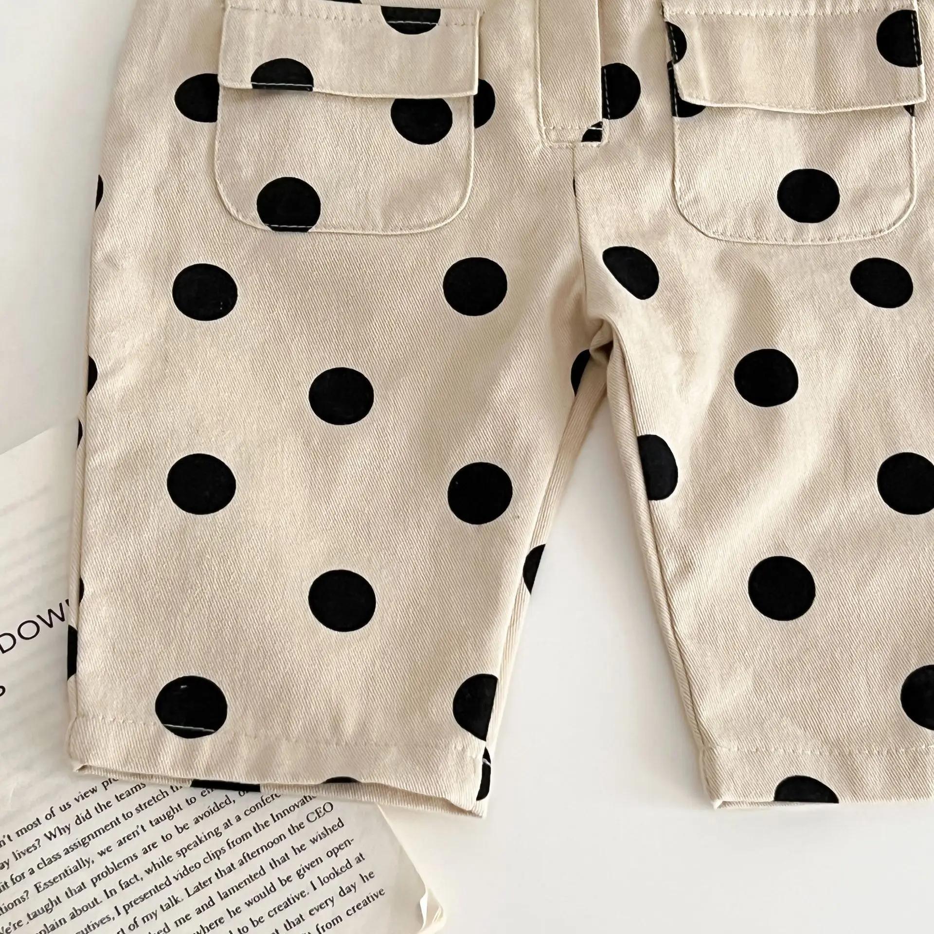 Barboteuse pour nouveau-né fille, barboteuse sans manches à pois ronds, une pièce, vêtements à la mo