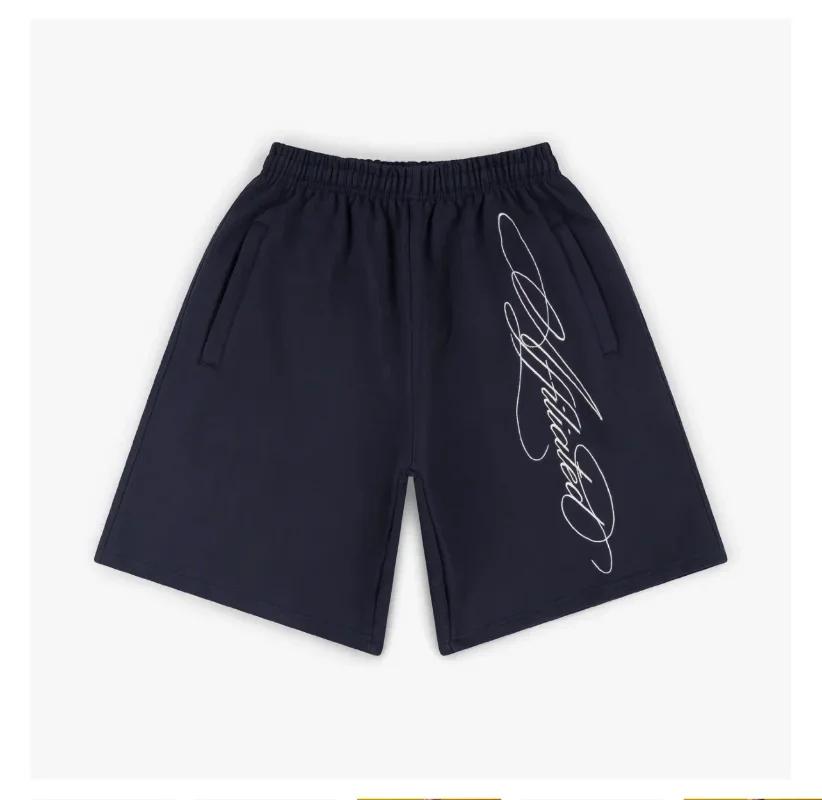 Shorts pour hommes Streetwear Rétro Américain Hip Hop Graffiti Lettres Ample Sport Jogging Été Décon