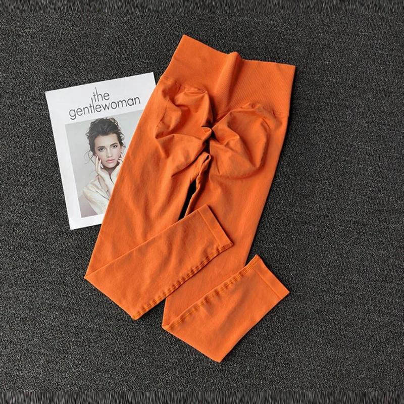 Leggings taille haute sans couture, pantalon de Sport, de Yoga, de levage des hanches, de course, à