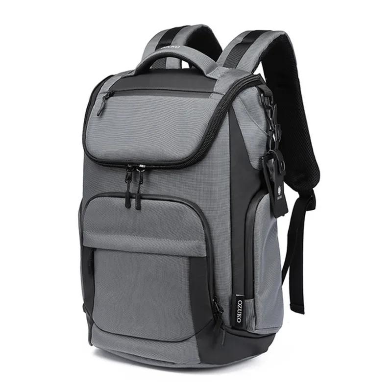 OZUKO 46x17x30 cabine Mochila grande capacité sacs à dos étanches 15.6 sac à dos pour ordinateur por