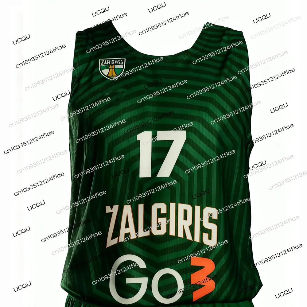 Maillot de basket-ball de compétition européenne Zalgiris Kaunas 2026 - Kit de maillot de basket-bal