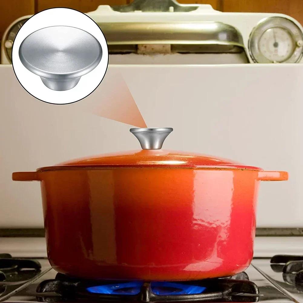 Boutons de couvercle de Pot en acier inoxydable, 2 pièces, poignée de couvercle de Pot, matériel de 