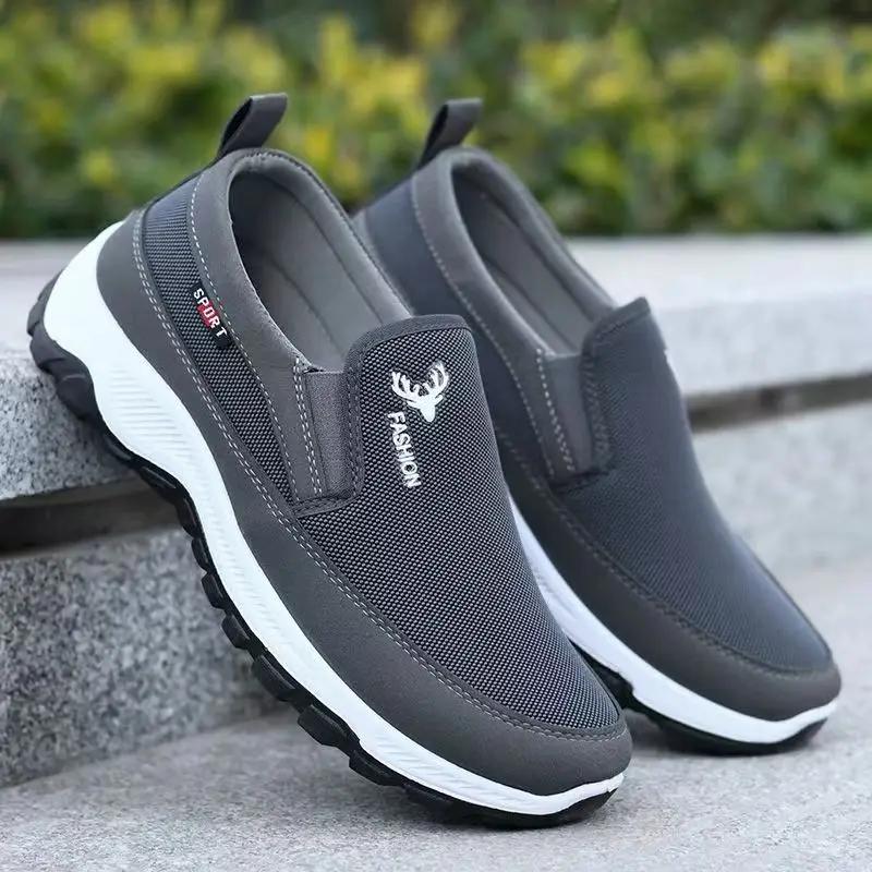 ​ Chaussures pour hommes espadrilles décontractées été respirant maille imperméable en plein air san