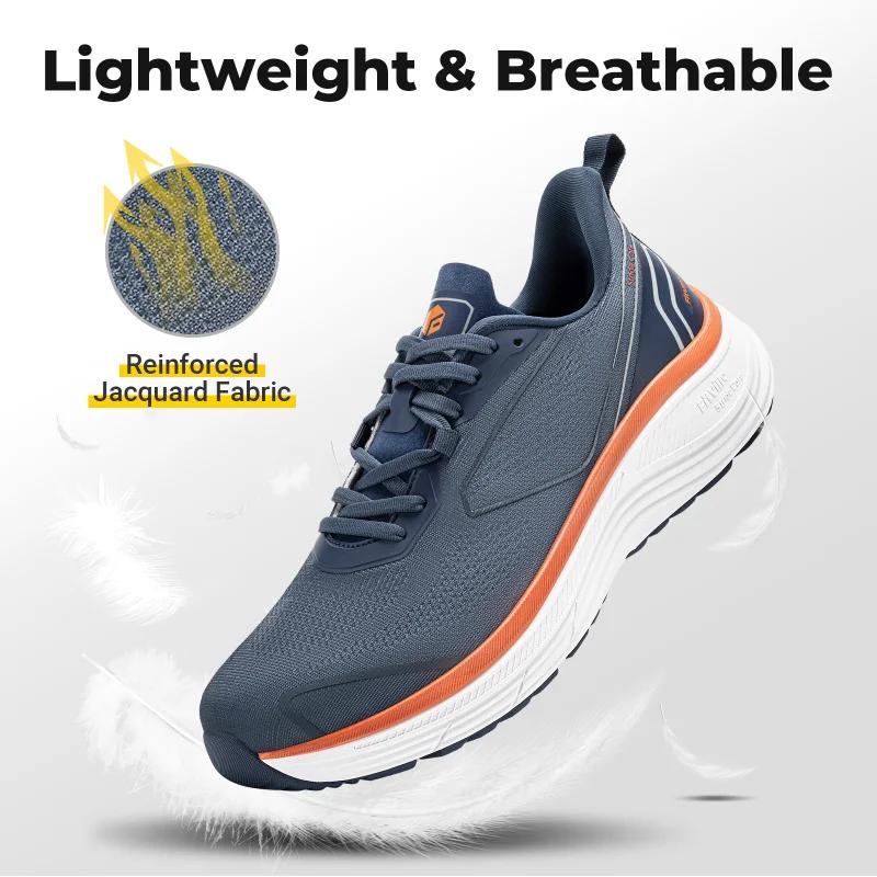 Chaussures de marche Fitville pour hommes, baskets à large conception, chaussures de tennis amorties