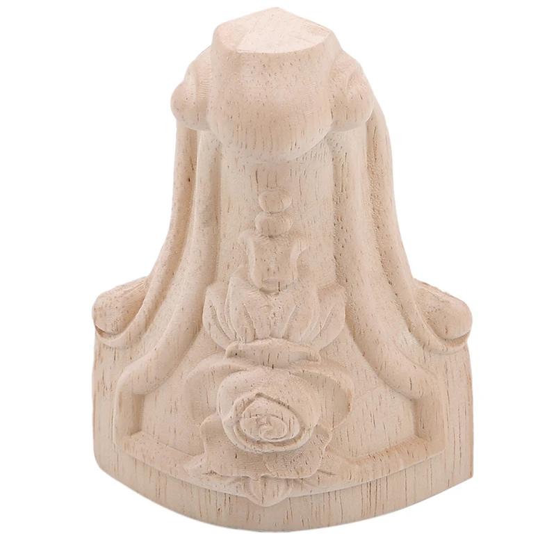 Pieds de meubles sculptés en bois massif de Style européen, 4 pièces, pieds de siège de meuble TV, a