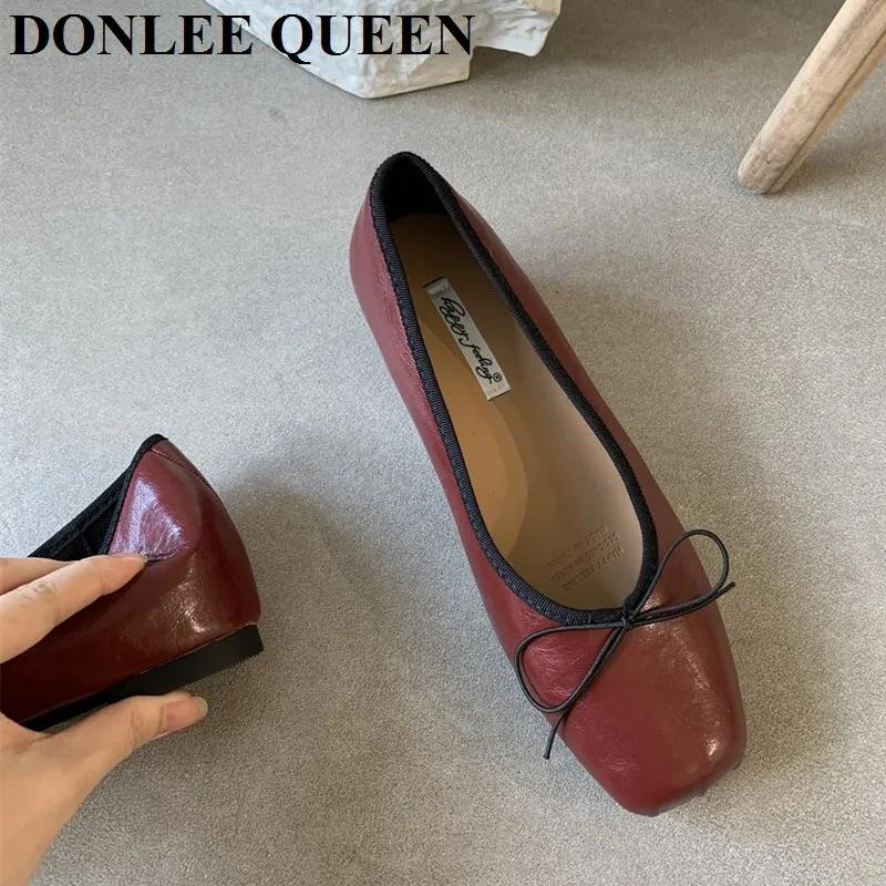 Mocassin de Ballet Plissé avec Nministériels d pour Femme, Chaussures de Ballerine Plates, Mocassin 