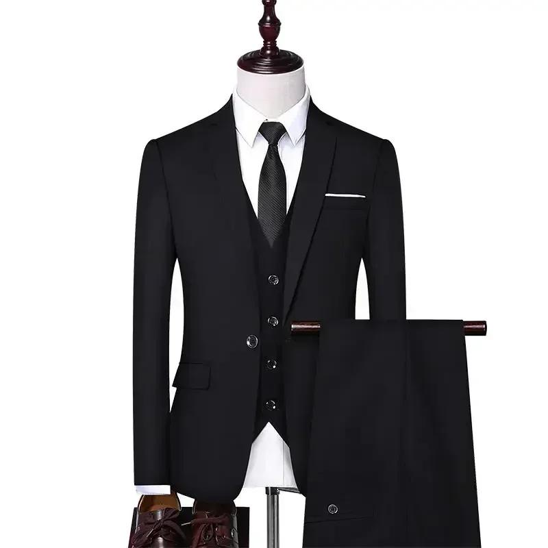 Costume uni pour homme S-8XL, mode décontractée, extérieur, gentleman, affaires, mariage, coupe ajus