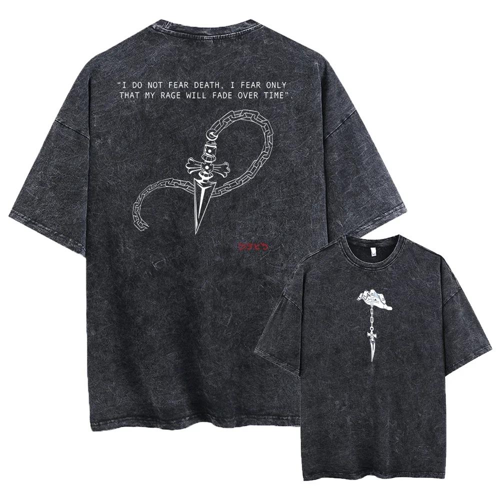 Anime Hunter X Hunter lavé nouveauté hommes vêtements t-shirt Homme graphique T-Shirts hommes t-shir