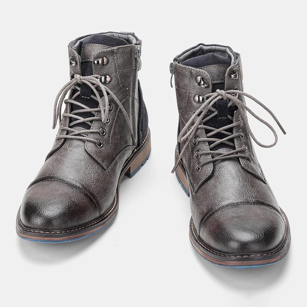 Bottes en cuir confortables de marque tendance 2026 pour homme