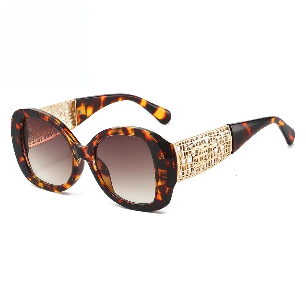 Lunettes de soleil tendance pour femmes, lunettes de soleil rétro haut de gamme, monture large, lune