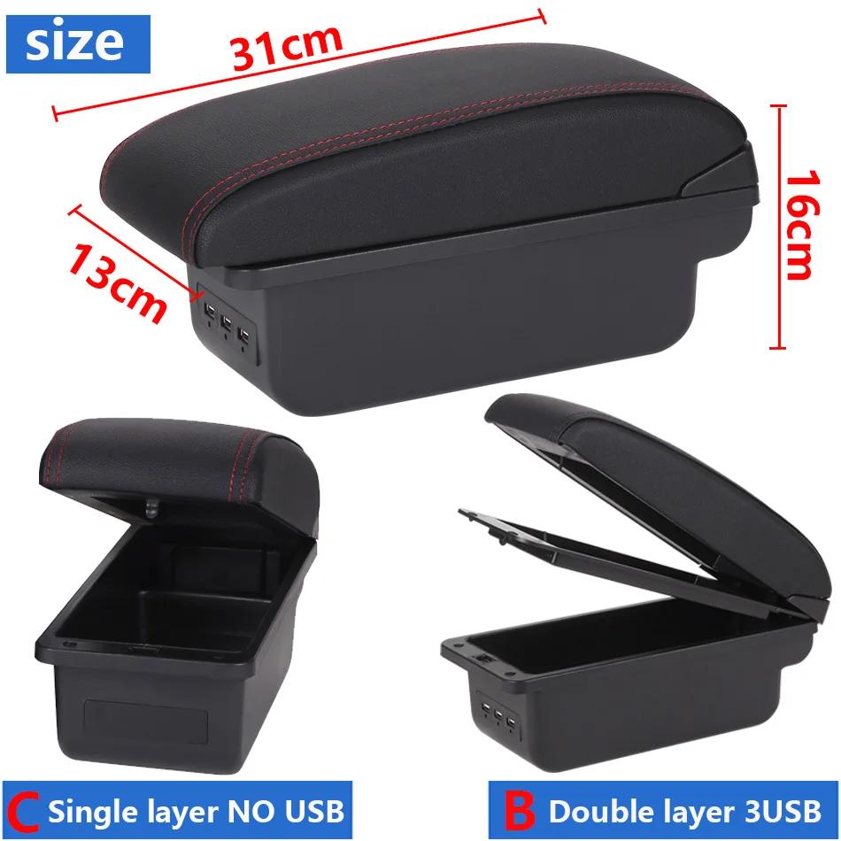 Boîte de rangement pour accoudoir Peugeot 208, boîte de rangement, accessoires de voiture, pièces de