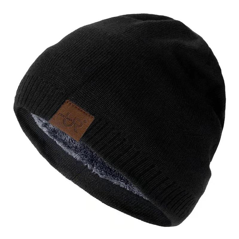 URSENTMAN-Bonnet doublé de fourrure pour hommes et femmes, chapeaux unisexes, chapeau de sport chaud