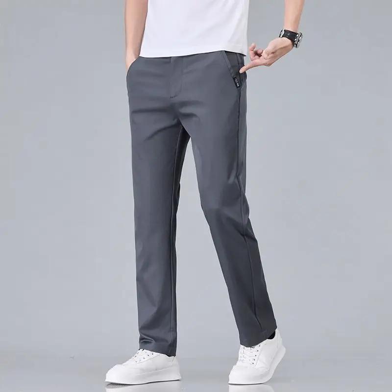 2025 nouveaux hommes classique couleur unie été 3 couleurs pantalons décontractés affaires mode Stre