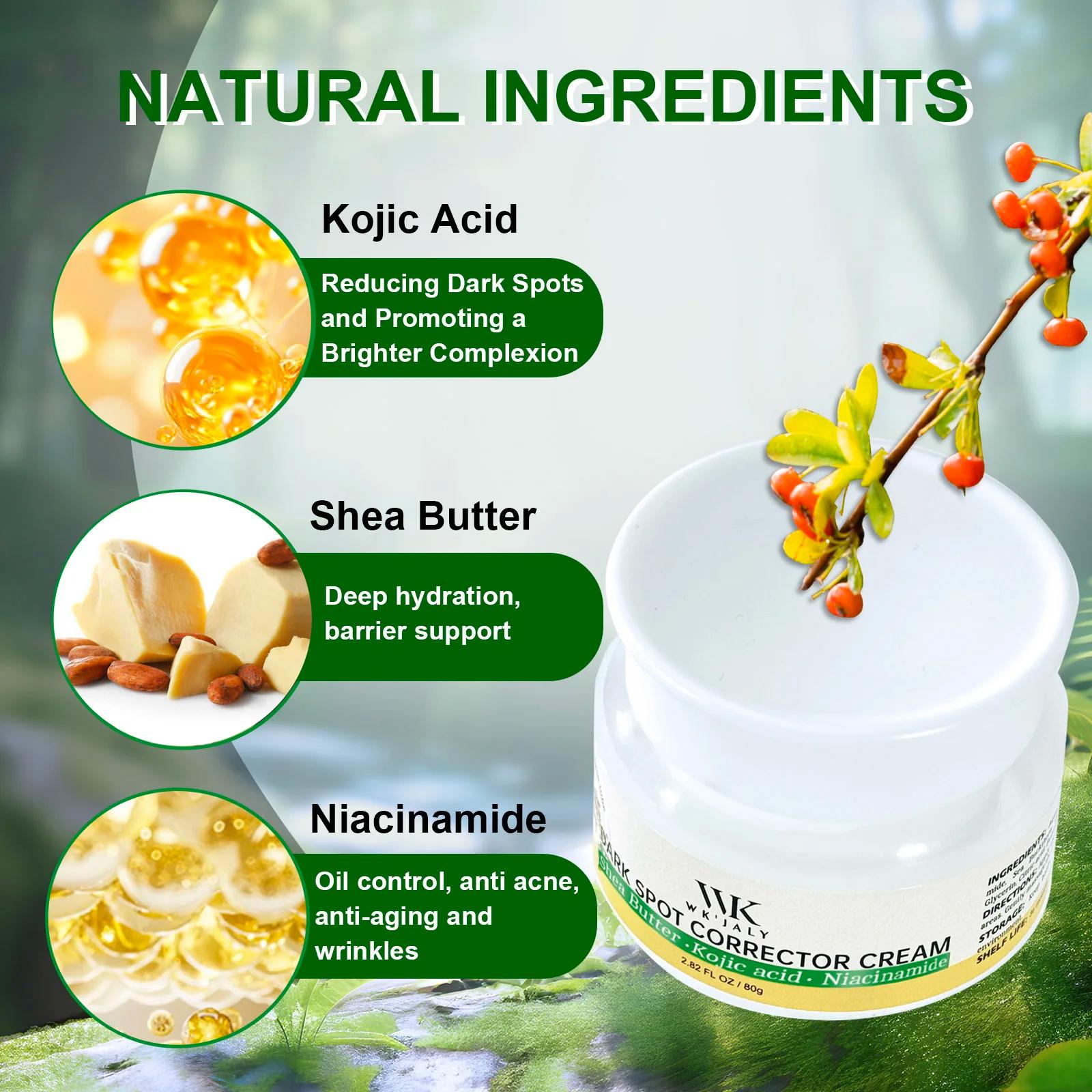 WK JALY crème correctrice de taches foncées, éclaircissante pour la peau, élimine la mélanine, les t