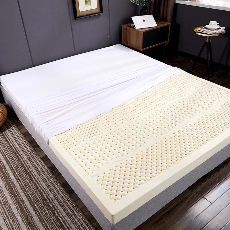 Matelas en latex 100% naturel avec housse, matelas en caoutchouc pur, importé, lit de 1.8m, tapis de