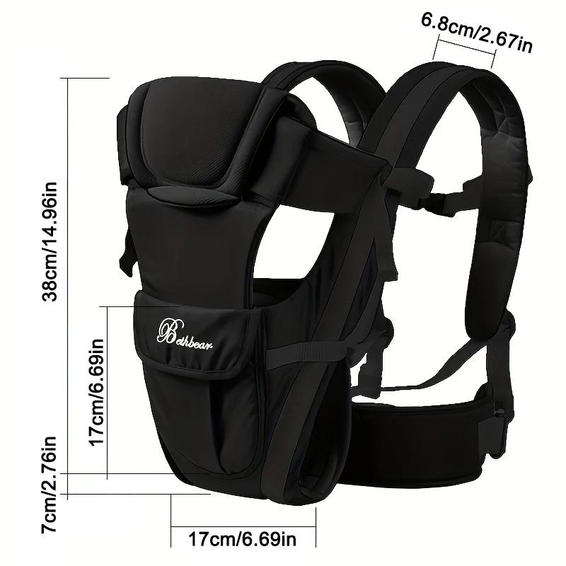 Porte-bébé, porte-sac à dos ergonomique 4 en 1, porte-bébé facilement réglable pour nouveau-né et to