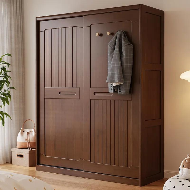 Armoire de luxe à portes coulissantes pour chambre, placards de rangement, armoire à vêtements en bo
