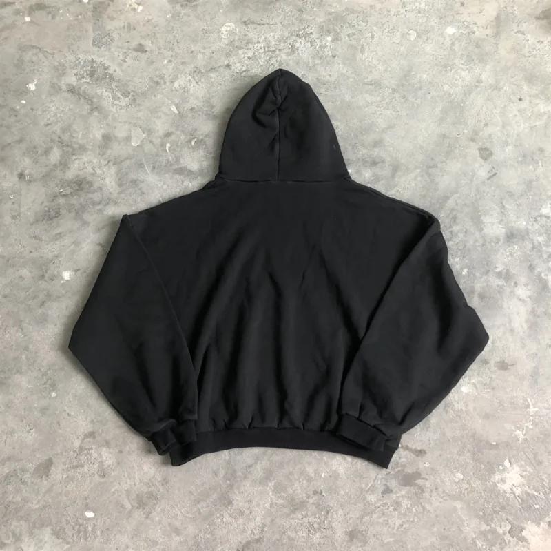 SAINT OF MICHAEL mode 1:1 KANYE WEST Streetwear sweat DONDA imprimé velours décontracté ample surdim
