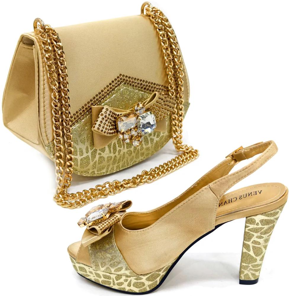 Doershow-Chaussures Italiennes Roses Avec Sac, Ensemble De Chaussures Et Sacs De Haute Qualité, Pour