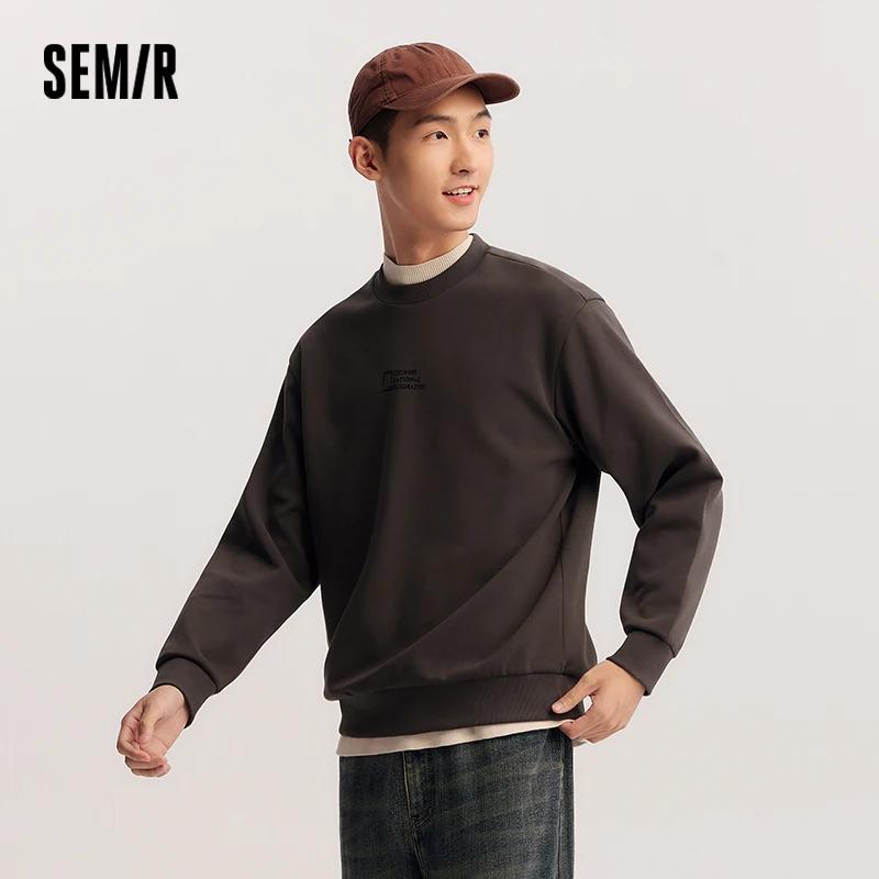 Sweat-shirt graphique Semir, texture douce, mode décontractée pour hommes, col rond, tendance, confo